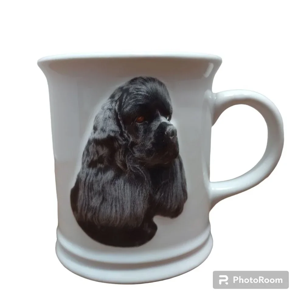 XPRES x Barbara Augello Best Friend Orignal Cocker Spaniel 2D dog white‎ mug 4